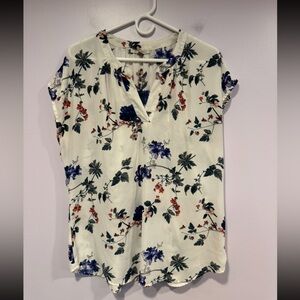 Roz‎ & Ali floral short sleeve blouse
